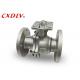 2 Way Stainless Steel Ball Valve Full Bore CF8M DN65 Flange Connection With ISO5211 Pad