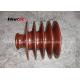 Distribution Lines 33kv Pin Insulator With Zinc Thread Brown BS Standard