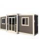 Hotel Expandable Flat Container House With PVC Sliding Window 20ft 30ft 40ft