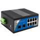 IP40 SFP Fiber Switch Storage And Forward With 2 SFP Slots And 8 Ethernet Ports