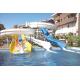Hotel classic pool slides combination
