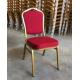 YLX-6089 Golden Aluminium/Steel Stackable Red Banquet Dining Chair
