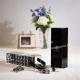 Custom Black Acrylic Tumble Tower Blocks Set in Clear Case with Handle