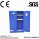 Fulfuric Blue Steel Corrosive Storage Cabinet  45-gallon  with  2 Shelves Perchloric