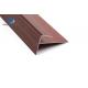 F Shaped T6 Aluminum Stair Nosing Edge Trim Wood Grain Surface Treatment Powder Coating
