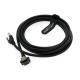 Alvin's Cables CAT6a GigE Vision Cable 3m Shielded Screw Lock Up Angle RJ45
