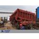 50km/h Ballast Steel Slag Side Dump Car Wagon 1435mm Gauge Rapid Tipping