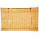 Bamboo Natural Roll Up Blinds 1.5m Length 2m Height Bamboo Windows Sun Proof