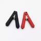 Red Black 100A Insulated Alligator Clips Length 90mm For Car Battery