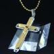 Fashion Top Trendy Stainless Steel Cross Necklace Pendant LPC371-2