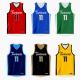Male Cotton Sublimated Basketball Uniform , Durable Basketball Singlets With Numbers
