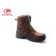 High Cut Tumbled Leather Lightweight Steel Toe Boots , Steel Toe Waterproof Boots