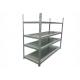 Easy To Assemble Boltless Rivet Shelving Customized Color Adjustable Layer Height