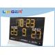 Waterproof Wireless Baseball Scoreboard , Baseball Field Scoreboard Yellow Color