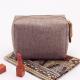 Simple Style Linen Toiletry Makeup Bag Pure Color Cosmetic Bag