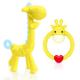 BPA Free Recyclable Cute Shape Silicone Teether Toys Safe In Dishwasher