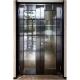 Customized Modern Entry Stainless Steel Luxury Security Entrance Main Door Design With Sidelight