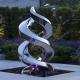 Sculptures 304 Abstract Metal Stainless Steel Sheet ODM/OEM 3D Drawings Design Show At Hotel Lobby/Entrance Government Office Street