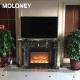 40'' 1020mm Insert Recessed Wall Electric Fireplace Fake Charcoal Decoration Heater 750-1500W with LED Fire