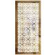 Modern luxury stainless steel electroplating gold 8ft screen room divider