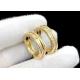 3.26g weight 18K Solid Gold Jewellery Ring 0.4ct for Engagement Wedding ODM