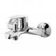 2 Functions Chrome Bath And Shower Faucet Surface Mounted Polished
