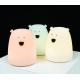 Silicone 5500K Bedroom LED Night Light , OEM Bear Bedside Lamp