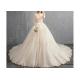 Sling Sweet Heart Bandage Lace Long Tail Bridal Gown  Vintage Cream Color