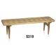 America style solid wood 3 seater bench furniture