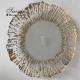 Gold Rimmed Glass Charger Plate Clear Charger Dish For Restaurants 32cm/27cm/21cm