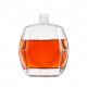 Customized Flat Glass Bottle 375ml 500ml 750ml 1000ml Whiskey Liquor Bottle for Home Bar