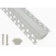 Recessed Aluminium LED Profile For Led Strips Lighting With Spring Clip