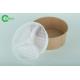 Recycled Disposable Divided Plastic Plates Food Grade With 3 Compartments