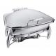 Fan-Shaped Stainless Steel Food Warmer Induction Chafing Dish Optional 5L or 8L Fan-shaped Food Container