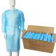 Hospital Pe Pp Non Woven Scrub Suit Sms Level 2 Blue Non Sterile Disposable Isolation Surgicals Gowns Medical Protective