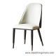 Steel Black Matte Synthetic Leather PDL 88cm Steel Frame Dining Chairs