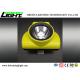 Safety LED Miners Cap Lamp 18000lux 385lum IP68 Impact Resistant Material Shell