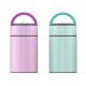 Cute Pink / Green Vacuum Insulated Lunch Container Heated Transfer Printing