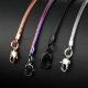 Rainbow Metal Part Handle Colorful Brass Snake Chain Strap for Customized Handbag