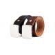 Vegetable Dyed Cow Leather Casual Belt With Amyxis Effect Big Buckle
