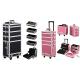 5 In 1 Aluminum Rolling Makeup Case Beauty Cosmetics With Wheels
