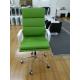 Mid Century High End Executive Chairs , Green Swivel Desk Chair Tilt / Lock Function