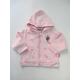 Zipper Closure Polyester Cute Baby Girl Jackets Warm Hoodie