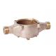 Portable Bronze Water Meter Body , Cold Water Flow Meter NSF61 Certificate