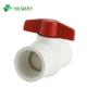Water Supply Plastic UPVC PVC Compact Ball Valve with Socket Thread End ASTM Standard
