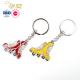 Low Price Product ice skates Shoes Shape motel keychain Soft Enamel Zinc Alloy Enamel Key holder