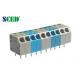 45 Degree Wire Inlet Spring Terminal Block Pitch 3.50mm 300v 2P - 28P