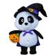 Panda Design Animated Plush Christmas Toys Lightweight With black Cap