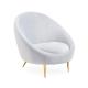 white round velvet upholstered wedding chair royal decoration event furniture armchair