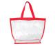 Water Proof Transparent Clear PVC Womens Shoulder Tote Bags 40 * 35 * 10 cm